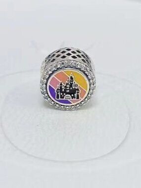 Pandora Disney 100 Years of wonder Magic key Popcorn Bucket Charm Bead Charm